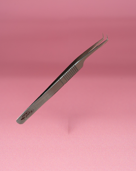 Gripped Curved Tweezers